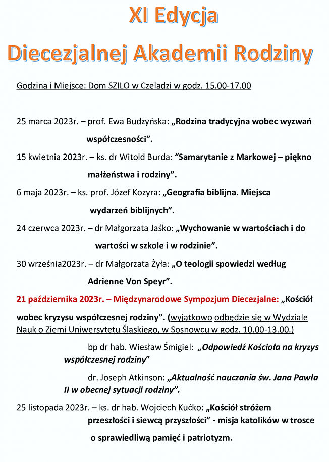 Diecezjalna Akademia Rodziny